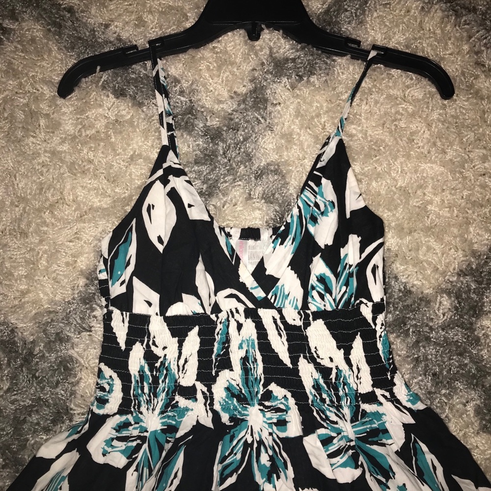 Small Spaghetti Strap Summer Mini Floral Dress